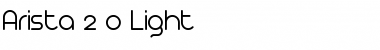 Arista 2.0 Light Regular Font