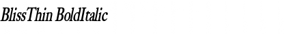 BlissThin Font
