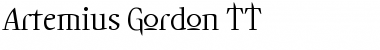 Artemius Gordon TT Regular Font