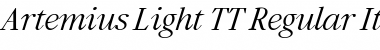 Artemius Light TT Font