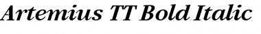 Artemius TT Bold Italic