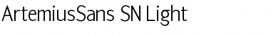 ArtemiusSans SN Light Font