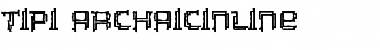 Tipi Archaic Inline Regular Font