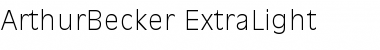 ArthurBecker-ExtraLight Regular Font