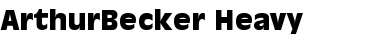 Download ArthurBecker-Heavy Font