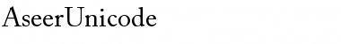 Aseer Unicode Regular Font
