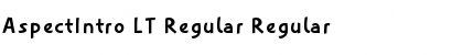 Download AspectIntro LT Regular Font Download AspectIntro LT Regular Font