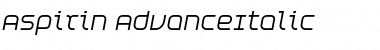 Download Aspirin AdvanceItalic Font Download Aspirin AdvanceItalic Font