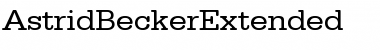 AstridBeckerExtended Regular Font