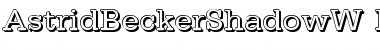 AstridBeckerShadowW Regular Font AstridBeckerShadowW Regular Font