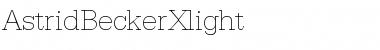 AstridBeckerXlight Regular Font