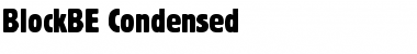 BlockBE Condensed Font