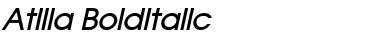 Atilla BoldItalic Font