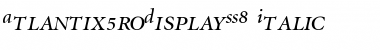 Download AtlantixProDisplaySSK Font