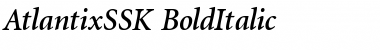 AtlantixSSK BoldItalic Font