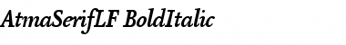 Download AtmaSerifLF-BoldItalic Font