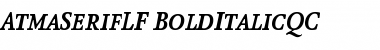 Download AtmaSerifLF-BoldItalicQC Font