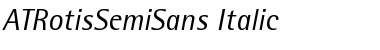 ATRotisSemiSans-Italic Regular Font