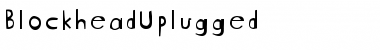 BlockheadUplugged Regular Font