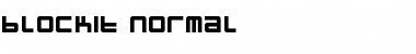 blockit Normal Font