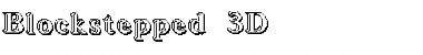 Blockstepped 3D Regular Font