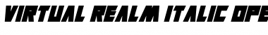 Virtual Realm Italic Font