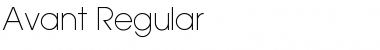 Avant Regular Font