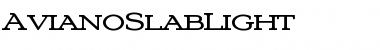 AvianoSlabLight Regular Font