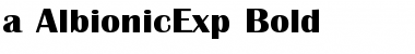 a_AlbionicExp Bold Font
