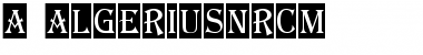 a_AlgeriusNrCm Regular Font