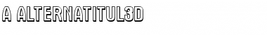 a_AlternaTitul3D Regular Font