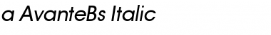 a_AvanteBs Italic