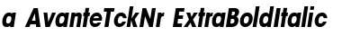 a_AvanteTckNr ExtraBoldItalic Font