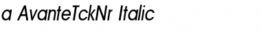a_AvanteTckNr Italic