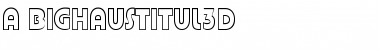 a_BighausTitul3D Regular Font