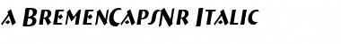 a_BremenCapsNr Font