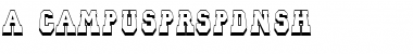 a_CampusPrspDnSh Regular Font