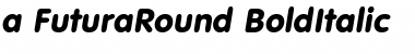 a_FuturaRound BoldItalic Font