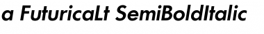 a_FuturicaLt SemiBoldItalic Font