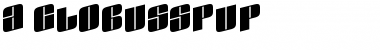 a_GlobusSpUp Regular Font