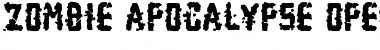 Zombie Apocalypse Regular Font