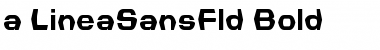 a_LineaSansFld Bold Font