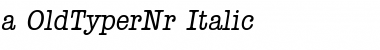 a_OldTyperNr Font