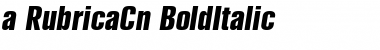 a_RubricaCn BoldItalic Font
