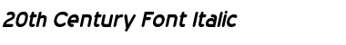 20th Century Font Font