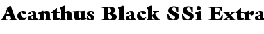 Acanthus Black SSi Extra Black Font