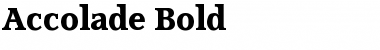 Accolade Bold Font