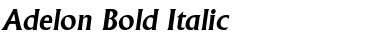 Adelon Bold Italic Font