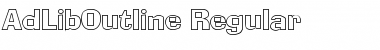 AdLibOutline Regular Font AdLibOutline Regular Font