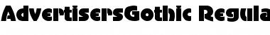 AdvertisersGothic Regular Font